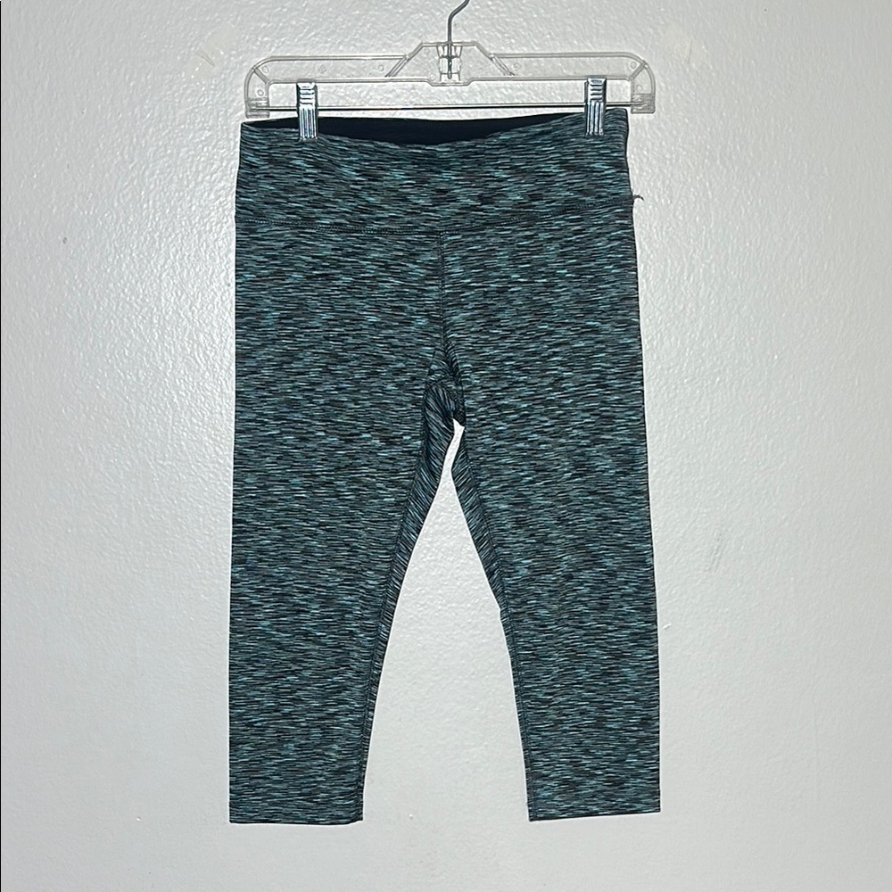 High-Waisted Black Leggings with Moisture-Wicking Fabric